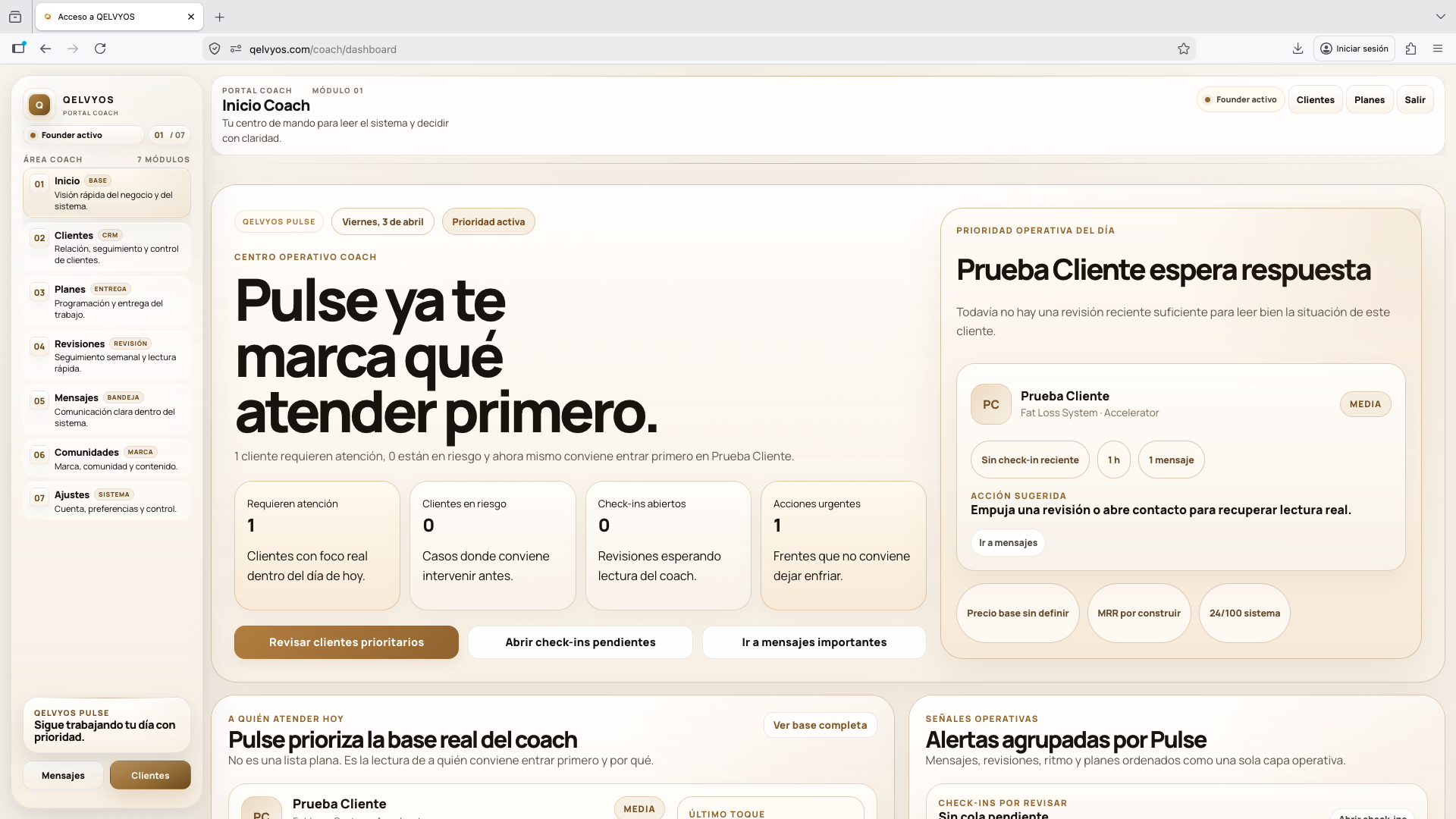 Vista principal de Qelvyos